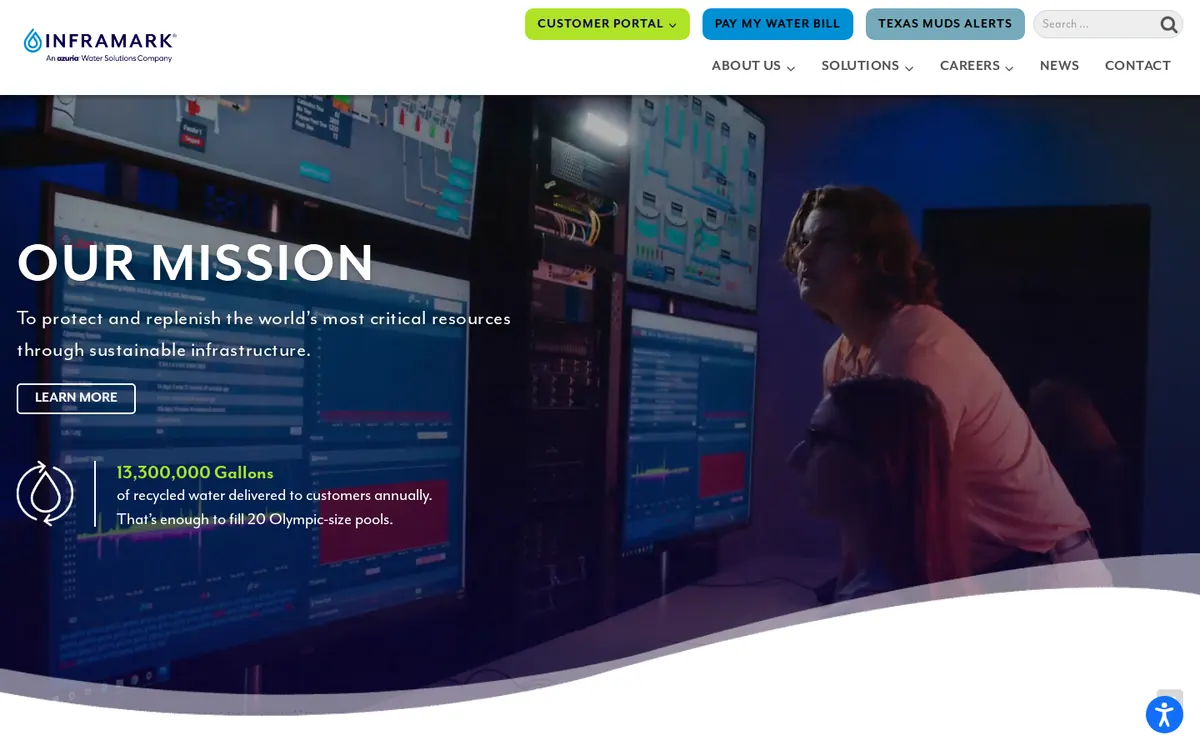 Inframark - screenshot, Live · Sep 2026
