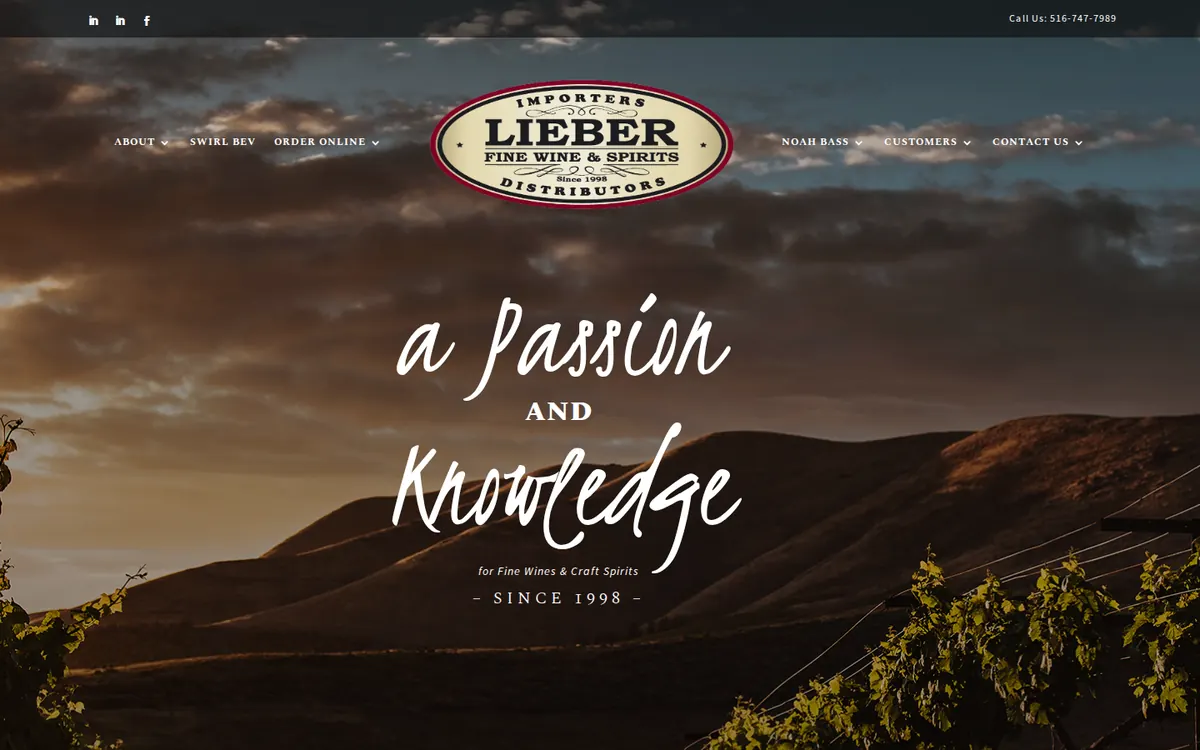 Lieber Fine Wines - screenshot, Live · Sep 2026